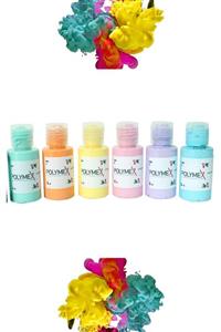 POLYMEX Epoksi Reçine Opak Pigment Pastel Renkler 6 X 35 Ml.