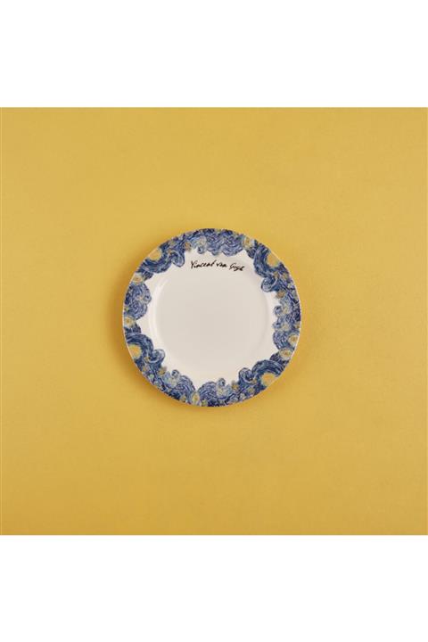 Bella Maison Van Gogh Stoneware Pasta Tabağı Mavi 19,5 cm