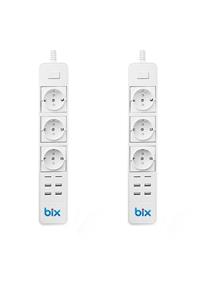 Bix Bp-01 Akım Korumalı Çoklu Akıllı Priz