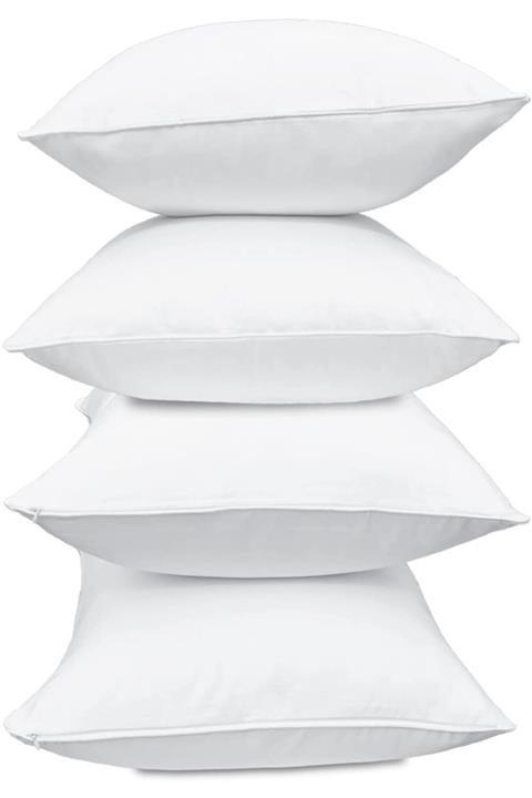 Tinybabyconcept % 100 Pamuklu Akfil Süper Lüks 4 Adet 50x70 Cm Yastık Kılıfı Yumuşak Ipek Dokulu