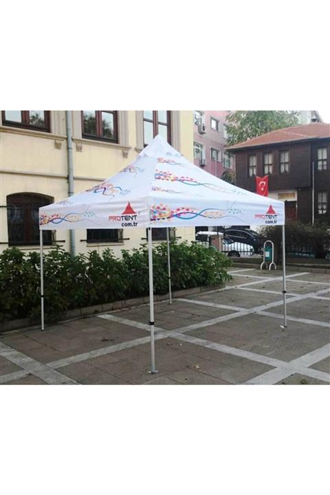 Protent Katlanır Tente Çardak Gölgelik Kış Bahçesi Portatif Gazebo Çadır 3x3m