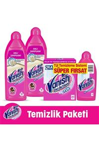 Vanish Kosla Tül Toz 450 gr + Parlatıcı 450 ml+ Halı Şampuanı Makinede Yıkama 2x850 ml