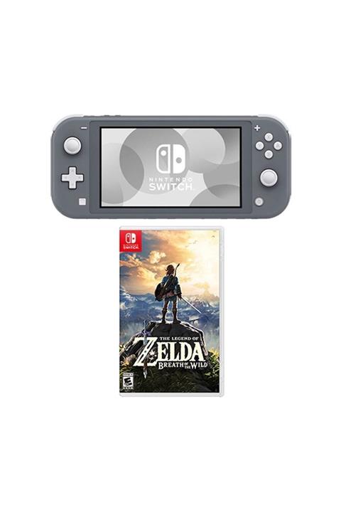 Nintendo Switch Lite Konsol Gri + The Legend Of Zelda Breath Of The Wıld Oyun