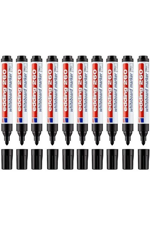 Edding Siyah 260 Yazı Tahtası Kalemi 10\