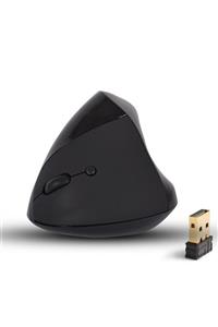 iFOX Kablosuz Mouse Siyah 2.4g Optik 800/1200/1600 Dpı Dikey Ergonomik Tasarım Laptop,bilgisayar