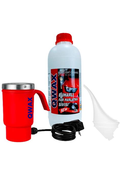QWAX Buharlı Oto Far Temizleme Araç Far Parlatma Seti