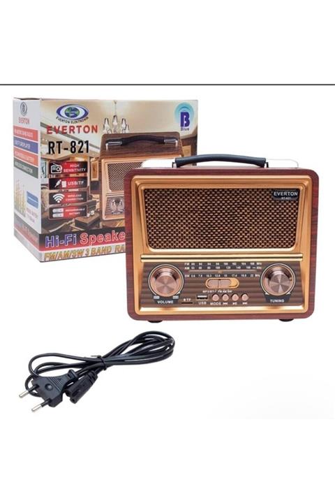 Everton Usb-tf-fm Bluetooth Destekli Nostaljik Radyo