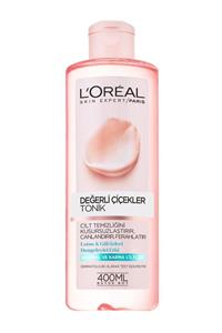 L'Oreal Paris Değerli Çiçekler Normal ve Karma Cilt Temizleyici Tonik 400 ml 3600523440122