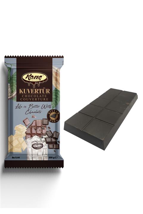 Konç Chocolate Premium Mini Kuvertür Çikolata Bitter %55 200 gr