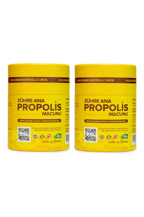 Zühre Ana Beta Glukan Ve Ginseng Katkılı Orijinal Hologram Sorgulamalı Ürün 2 Adet Propolis Macunu