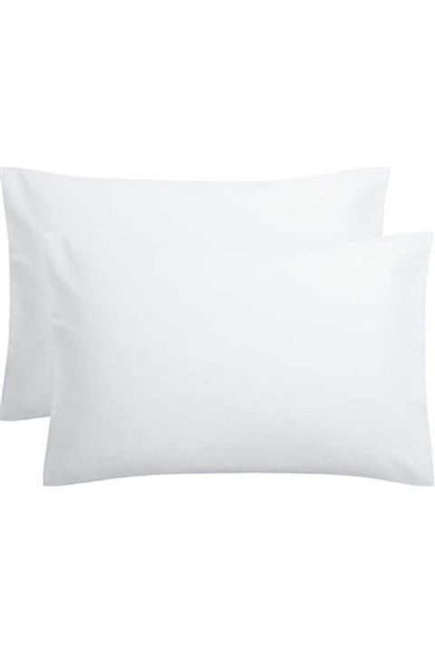 VentiSette 2 Adet Beyaz Yastık Kılıfı 50x70 Cm