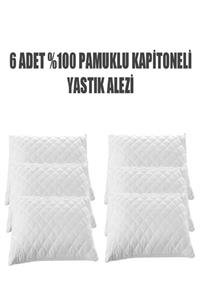 ALL4HOME 6'lı Fermuarlı Kapitoneli Yastık Alezi - Yastık Koruyucu