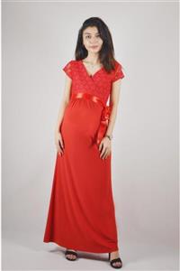 MERLİYN GİYİM Dantelli Abiye Elbise Mr-283