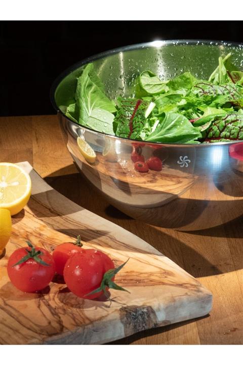 Senz Kitchenware 3 Boy Paslanmaz Çelik Profesyonel Karıştırma Ve Saklama Kabı Set