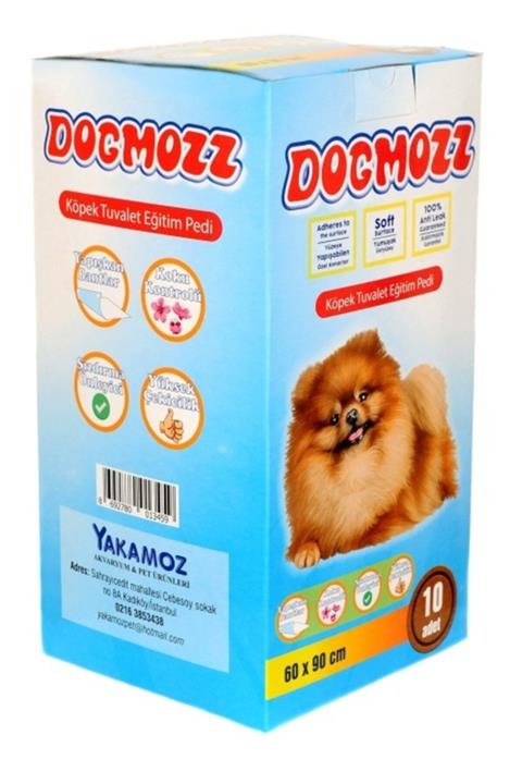DogMozz Premium Köpek Tuvalet Çiş Eğitim Pedi Yapışkan Bantlı 60x90 Cm 10 Lu Paket