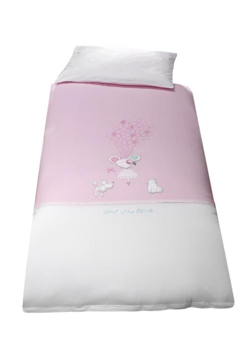 SYDNEY Bebek Pembe Nevresim Seti 2'li 100x150 cm