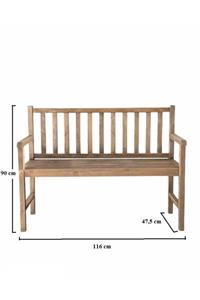 Woodenka Doğal Ahşap Bahçe Bankı