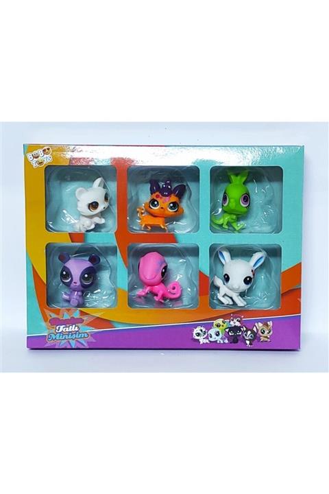 Minişler Pet Shop Benim Tatlı Minişim 6'lı Set Figür Oyuncak Minişler