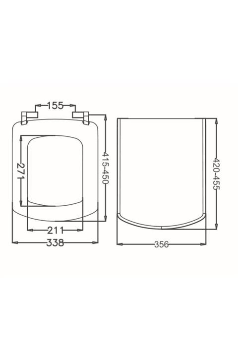JAPAR Plaza Yavaş Kapanan Klozet Kapağı