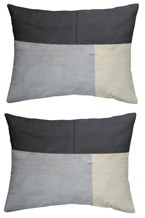 makiteks Gri Pamuklu Yastık Kılıfı 2 Adet