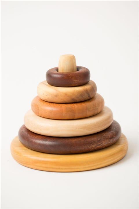 YEDİCE OYUNCAK Altılı Halka Geçirme Ahşap Oyuncak