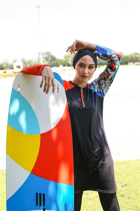 Marina Tam Kapalı Tesettür Mayo M2117