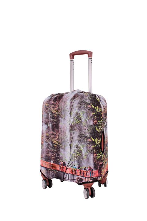 SH 00006 Desenli Kabin Boy Valiz Kılıfı