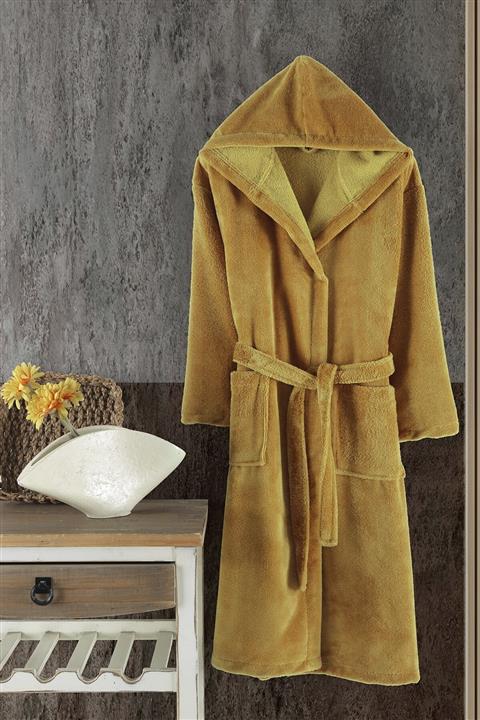 Şaheser Mayer Kadife Kapşonlu Bornoz