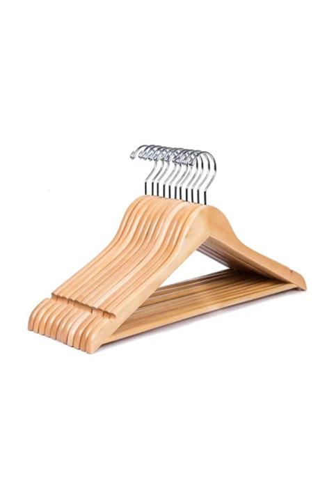 MaviEv Lüks Ahşap Askı 24 Adet