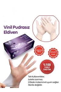 Platin Gloves Vinil Pudrasız Muayene Eldiveni Medium