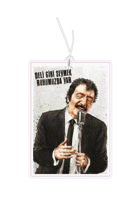 Mad Accessories Müslüm Gürses Parfüm Esanslı Baskılı Dekoratif Asma Ayna Oto Araç Kokusu