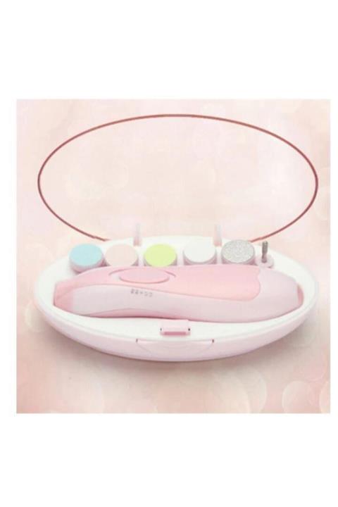 asha Bebek Yeni Doğan Elektrikli Tırnak Makası Manikür Seti Pembe