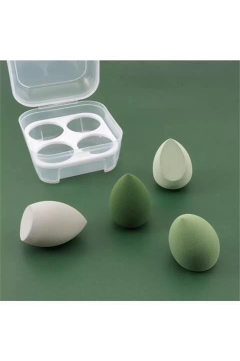 Sildne 4 Adet Makyaj Süngeri Özel Saklama Kabı