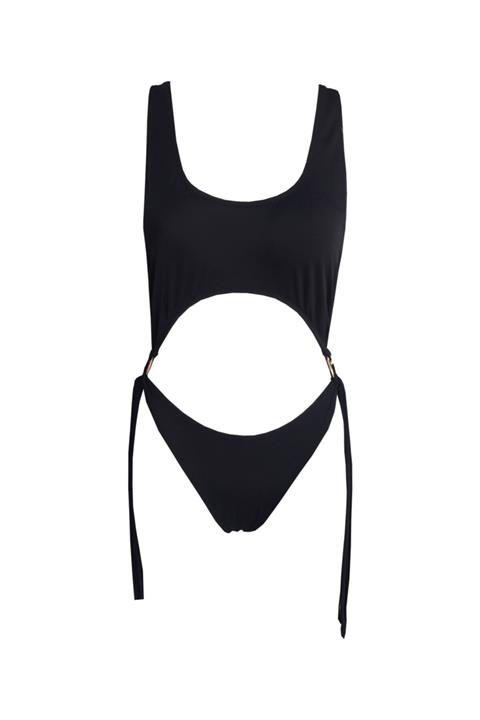 Sunsurf Siyah Bel Ve Sırt Detaylı Mayokini