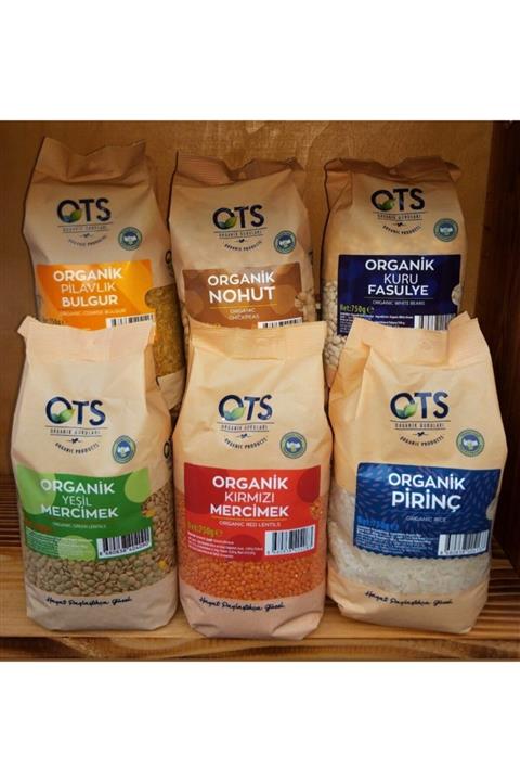 OTS Organik Bakliyat Seti ( 6 Adet Ürün ) 750 Gr X6