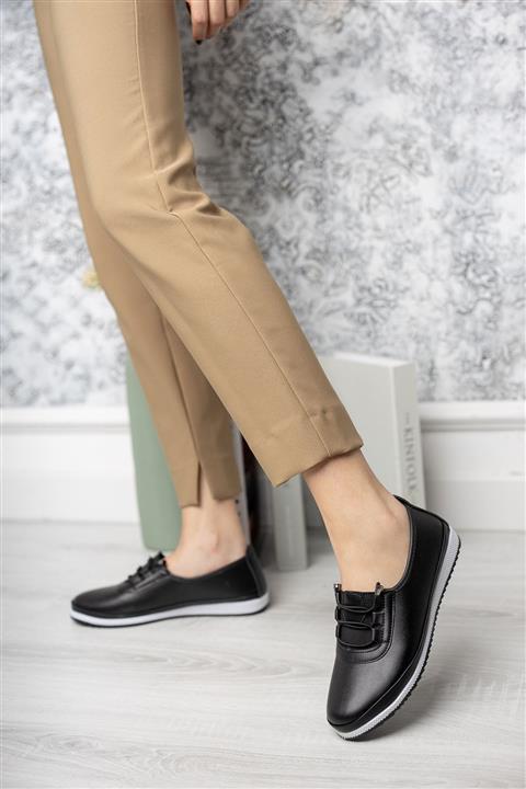 epaavm Gimer Ortopedik Pedli Siyah Ayakkabı