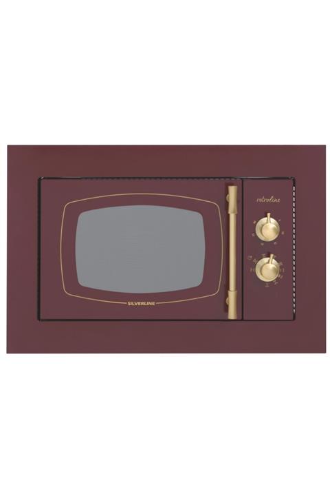 Silverline Silverine Mw9033r02 Retro Bordo Ankastre Mikrodalga