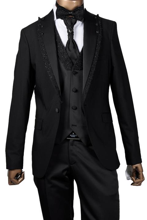 MASERTO Kadın Siyah Slim Fit Damatlık