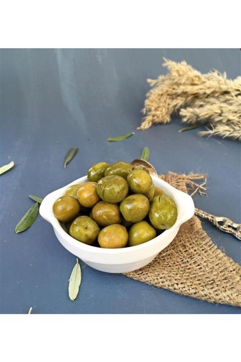 Hatay'ın Lezzet Durağı Hatay Halhalı Yeşil Kırma Zeytin 1.5 Kg