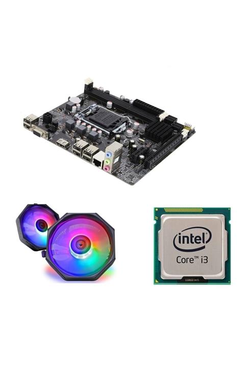 DTS Teknoloji Intel® Core® I3-2100 + H61c Anakart 1155pin + Rainbow Cpu Fan