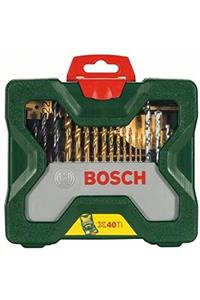 Bosch 40 Parça Matkap Ucu Ve Vidalama Ucu Yassı Freze Titanyum Aksesuar Seti