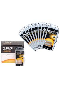 Duracell Active Air 312 Numara Işitme Cihaz Pili (10 Paket = 60 Adet)