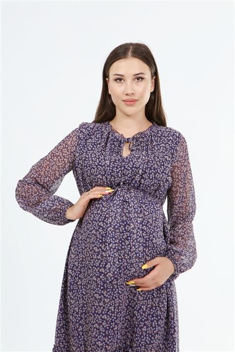 Entarim Hamile Şifon Elbise E0031