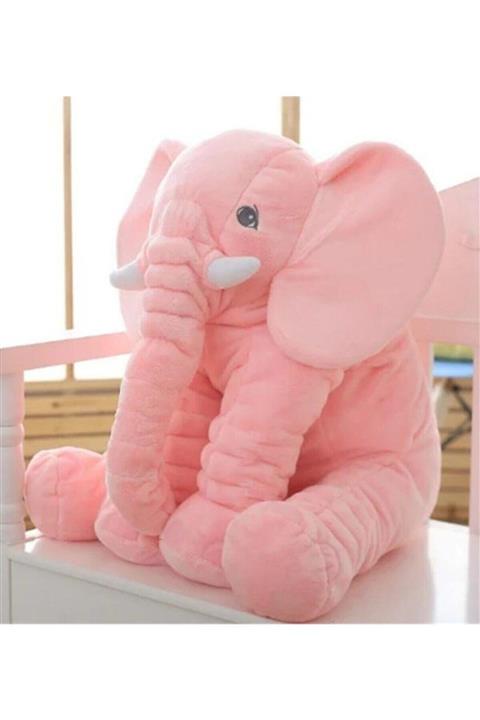 Halley Peluş Oyuncak Pembe Uyku Arkadaşım Peluş Fil 95 cm