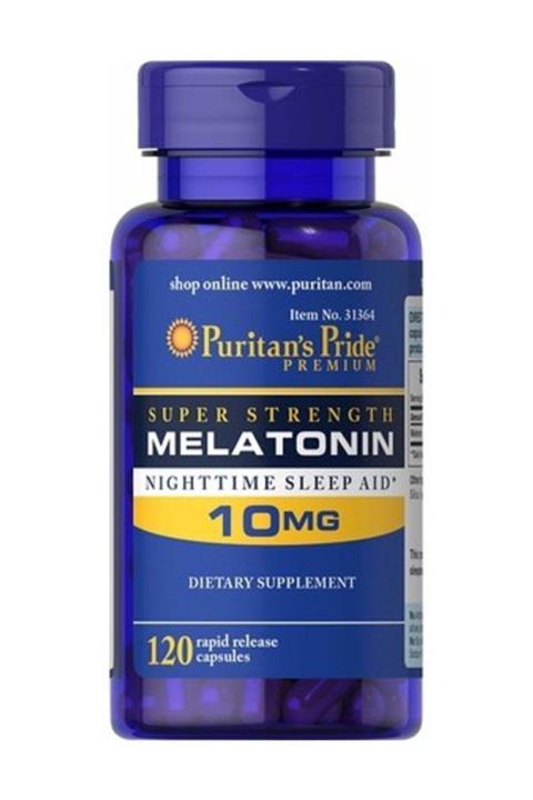 Puritan's Pride Melatonin 10 mg 120 Kapsül Night Time Sleep Aid