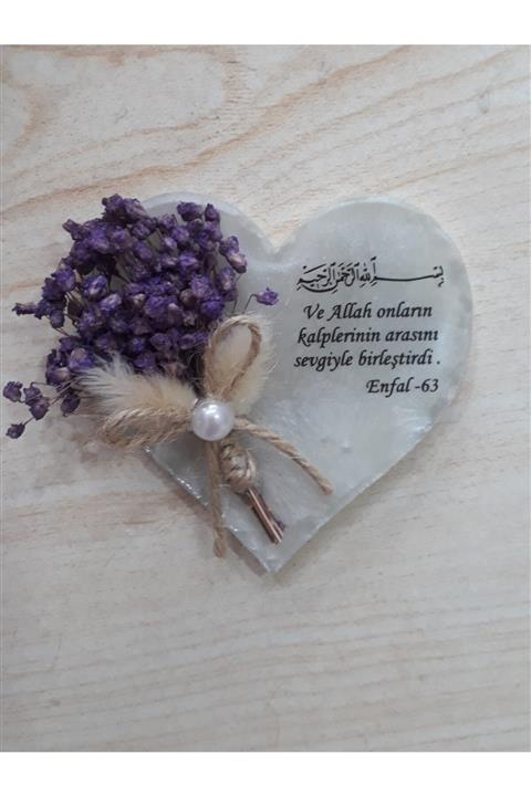 Dersaadet Organizasyon Söz Nişan Nikah  Kalpli Epoksi Magnet 25 li