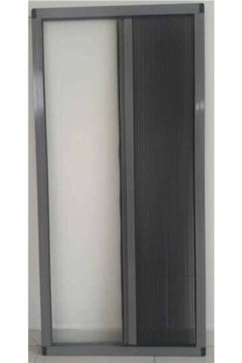 KARABEYOĞULLARI Antrasit Gri Plise Sineklik Akordiyon Sürgülü Pileli Sineklik Kapı Ve Pencere 100-120*200-220