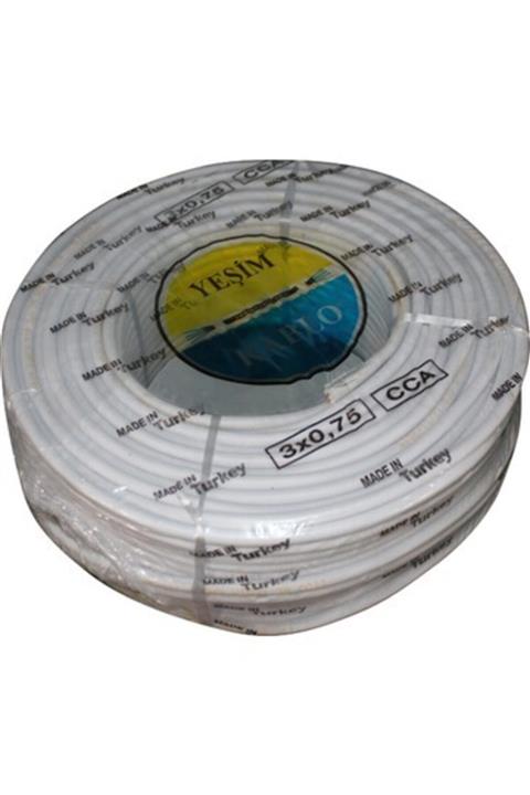 YEŞİM Kablo 3x0,75 Ttr Cca 100 Metre Tam Kesit