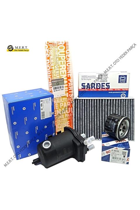 DELPHİ Renault Kangoo 1.5 Dci Dizel Uyumlu Filtre Bakım Seti (2001-2007)