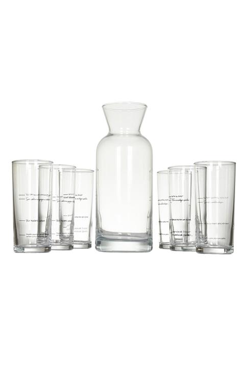 HereWeGo 7 Parça Rakı Seti Şarkı Sözleriyle (Karaflı)